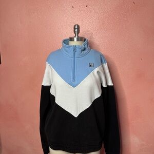 FILA Half Zip Chevron Pullover
